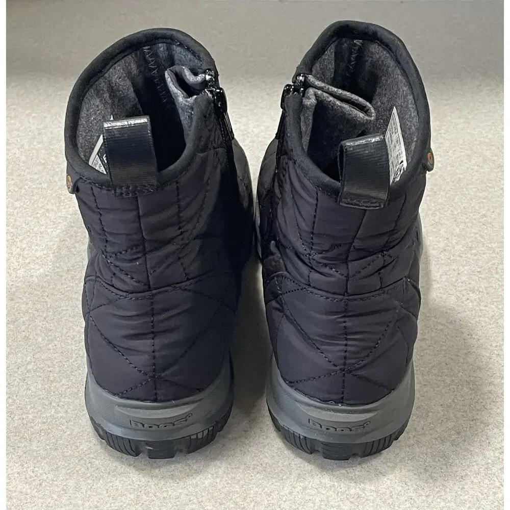 EUC BOGS Snowday Low Waterproof Insulated Winter Snow Boot Black Women’s Size 8